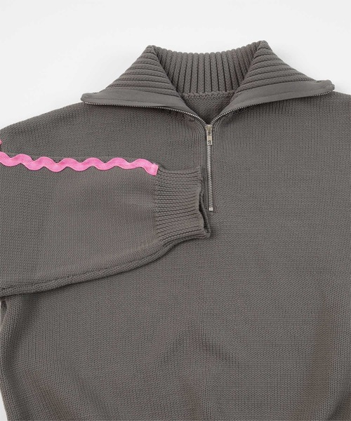 レディース　MidiUmi　ミディウミ　high neck zip pullover　ハーフジップニット セーター　ニット　セーター　ハーフジップ　ハイネック　4-719436 楽天市場】レディース MidiUmi ミディウミ high neck zip