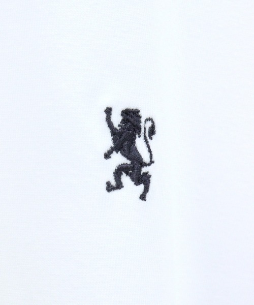 GIORDANO（ジョルダーノ）の「[ GIORDANO ] 6.2oz スモールライオン刺繍Tシャツ (ユニセックス)（Tシャツ/カットソー・レディース・ホワイト/ブラック/グリーン/杢グレー・MEDIUM/LARGE/X-LARGE）」の8枚目の写真