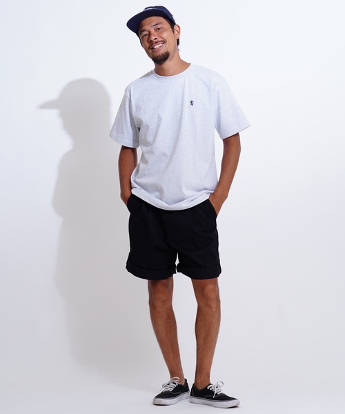 GIORDANO（ジョルダーノ）の「[ GIORDANO ] 6.2oz スモールライオン刺繍Tシャツ (ユニセックス)（Tシャツ/カットソー・レディース・ホワイト/ブラック/グリーン/杢グレー・MEDIUM/LARGE/X-LARGE）」の16枚目の写真