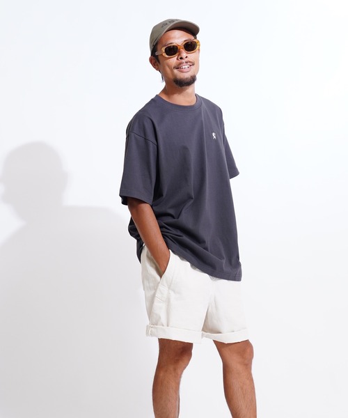 GIORDANO（ジョルダーノ）の「[ GIORDANO ] 6.2oz スモールライオン刺繍Tシャツ (ユニセックス)（Tシャツ/カットソー・レディース・ホワイト/ブラック/グリーン/杢グレー・MEDIUM/LARGE/X-LARGE）」の20枚目の写真