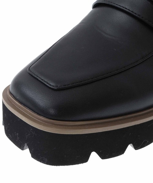 31 Sons de mode（トランテアン　ソン　ドゥ　モード）の「ファー付きローファー（ローファー・レディース・ブラック/クリーム・S/M/L）」の6枚目の写真