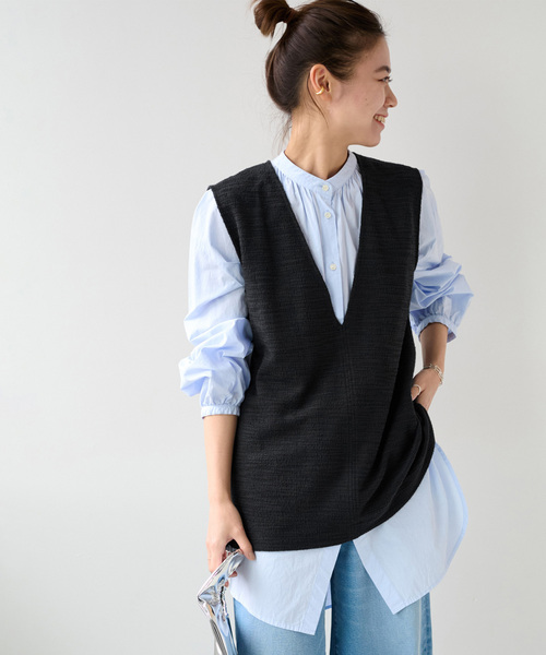 ジャーナルスタンダードレリューム　ベスト 追加》スラブジャージーベスト（ベスト）｜JOURNAL STANDARD relume