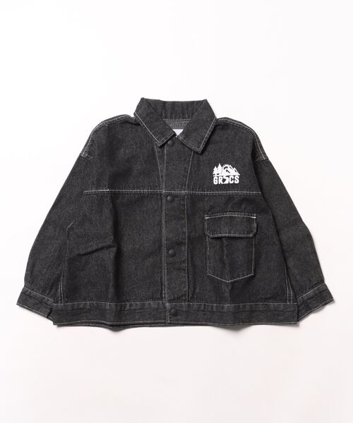 8ozデニム ワイドジャケット