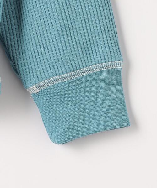 green label relaxing（グリーンレーベルリラクシング）の「TJ ドライワッフル ビッグ プルオーバー 100cm-130cm - 吸水速乾 -（Tシャツ/カットソー・キッズ・ダークグリーン/オフホワイト/ブラック/ライトブルー・130cm/100cm/120cm/110cm）」の7枚目の写真
