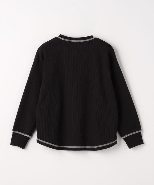 green label relaxing（グリーンレーベルリラクシング）の「TJ ドライワッフル ビッグ プルオーバー 100cm-130cm - 吸水速乾 -（Tシャツ/カットソー・キッズ・ダークグリーン/オフホワイト/ブラック/ライトブルー・130cm/100cm/120cm/110cm）」の12枚目の写真