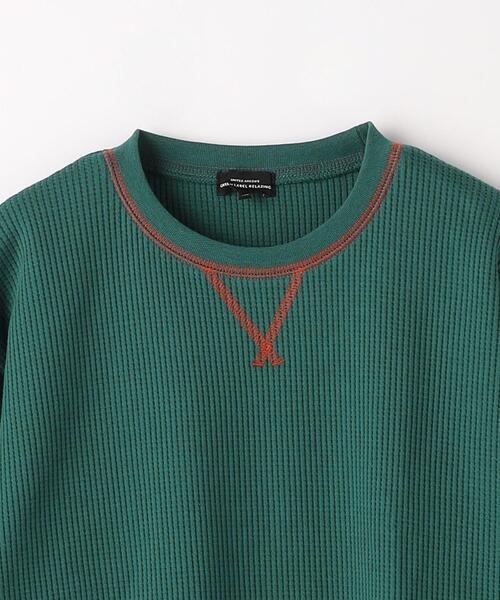 green label relaxing（グリーンレーベルリラクシング）の「TJ ドライワッフル ビッグ プルオーバー 100cm-130cm - 吸水速乾 -（Tシャツ/カットソー・キッズ・ダークグリーン/オフホワイト/ブラック/ライトブルー・130cm/100cm/120cm/110cm）」の16枚目の写真