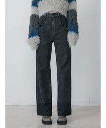 EMODA | 2トーンルーズハイウエストジーンズ(デニムパンツ)