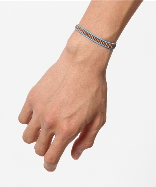 CIAOPANIC TYPY（チャオパニックティピー）の「ビーズベルトブレス（ブレスレット・メンズ・ブラック/ブルー/ブラウン・FREE）」の4枚目の写真