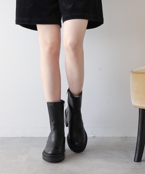RAGEBLUE（レイジブルー）の「サイドゴアヒールブーツ（ブーツ・レディース・ブラック・MEDIUM/LARGE/SMALL）」の3枚目の写真