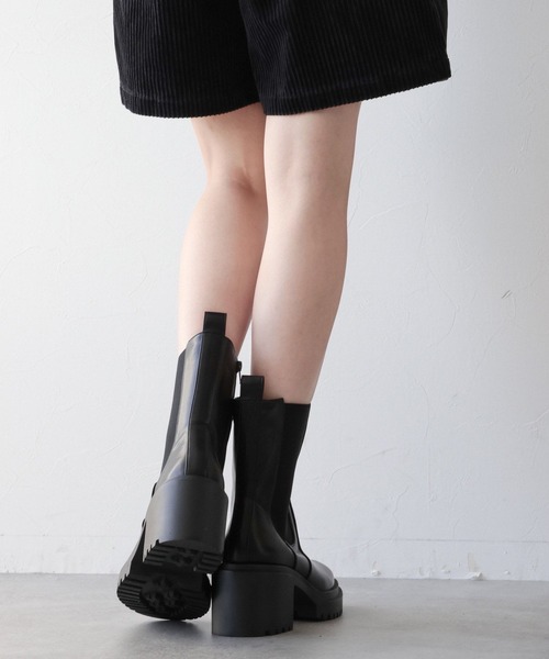 RAGEBLUE（レイジブルー）の「サイドゴアヒールブーツ（ブーツ・レディース・ブラック・MEDIUM/LARGE/SMALL）」の5枚目の写真