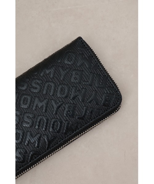 AZUL by moussy（アズールバイマウジー）の「AZUL ロゴエンボスロングウォレット（財布・メンズ・ブラック・FREE）」の3枚目の写真