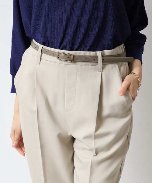 SHOO・LA・RUE（シューラルー）の「◆スクエアバックルリバーシブルベルト（ベルト・レディース・ブラウン系その他/ダークブラウン/ブラック・00）」の11枚目の写真