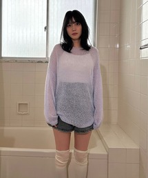 AS KNOW AS plus | ☆モヘアタッチ シアーニット(ニット/セーター)