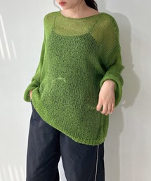 AS KNOW AS plus | ☆モヘアタッチ シアーニット(ニット/セーター)