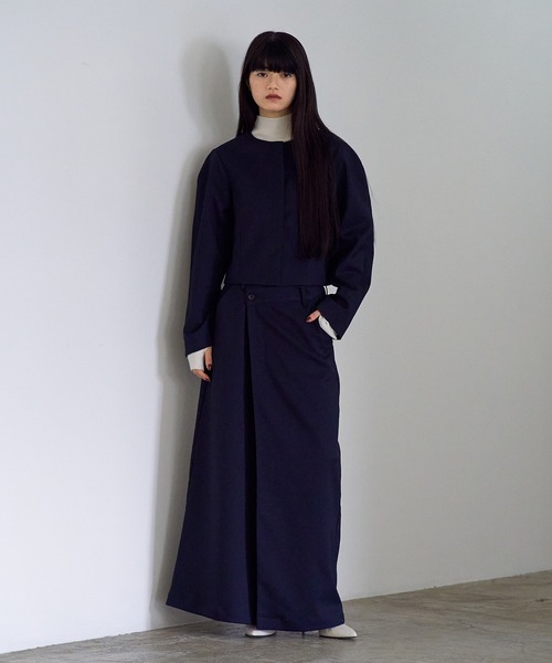 ✨美品 ジェナ ノーカラーコクーンスリーブボンディングジャケット コクーンスリーブボンディングジャケット | Jena espace