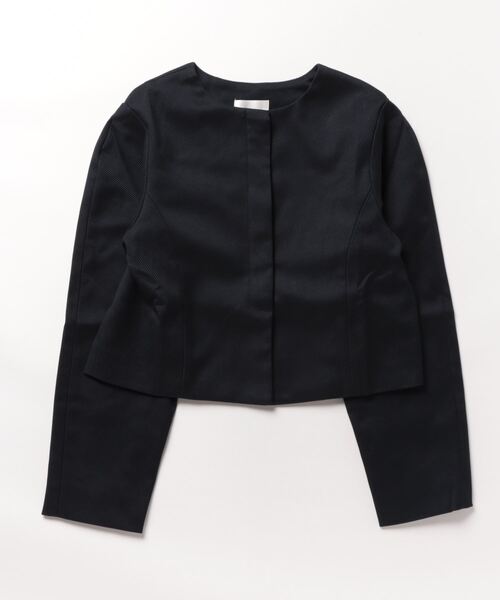 ARULEE カラーレスコクーンジャケット ブラック コクーン