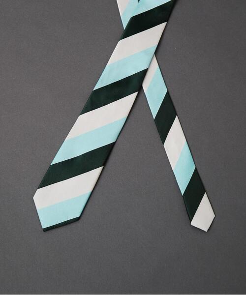 MEN'S MELROSE（メンズメルローズ）の「カラーストライプネクタイ（ネクタイ・メンズ・レッド系その他/カーキ/グリーン/レッド系その他2/ブラウン・9）」の7枚目の写真