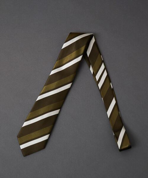 MEN'S MELROSE（メンズメルローズ）の「カラーストライプネクタイ（ネクタイ・メンズ・レッド系その他/カーキ/グリーン/レッド系その他2/ブラウン・9）」の11枚目の写真