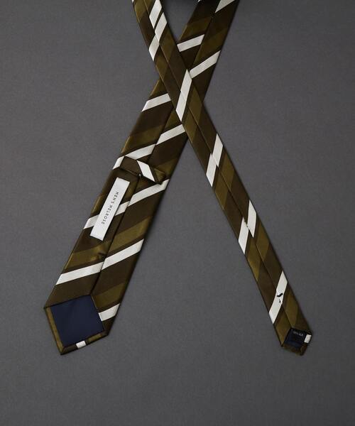 MEN'S MELROSE（メンズメルローズ）の「カラーストライプネクタイ（ネクタイ・メンズ・レッド系その他/カーキ/グリーン/レッド系その他2/ブラウン・9）」の13枚目の写真