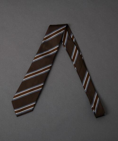 MEN'S MELROSE（メンズメルローズ）の「カラーストライプネクタイ（ネクタイ・メンズ・レッド系その他/カーキ/グリーン/レッド系その他2/ブラウン・9）」の16枚目の写真