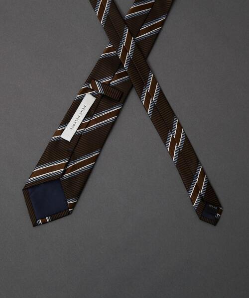 MEN'S MELROSE（メンズメルローズ）の「カラーストライプネクタイ（ネクタイ・メンズ・レッド系その他/カーキ/グリーン/レッド系その他2/ブラウン・9）」の18枚目の写真