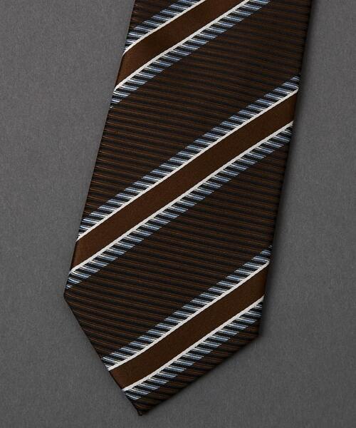 MEN'S MELROSE（メンズメルローズ）の「カラーストライプネクタイ（ネクタイ・メンズ・レッド系その他/カーキ/グリーン/レッド系その他2/ブラウン・9）」の20枚目の写真