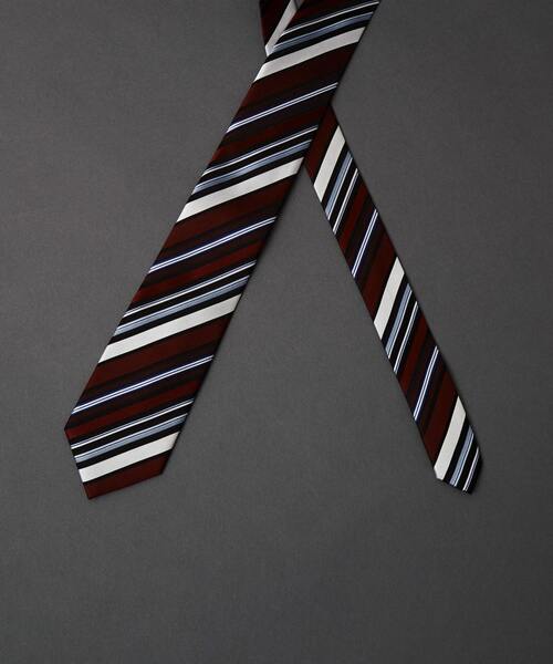 MEN'S MELROSE（メンズメルローズ）の「カラーストライプネクタイ（ネクタイ・メンズ・レッド系その他/カーキ/グリーン/レッド系その他2/ブラウン・9）」の22枚目の写真