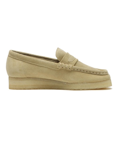 Clarks(クラークス)の「W WALLABEE LOAFER 26173508(ローファー・レディース・ベージュ・4/4h/5/6/5h/3h/3)」の2枚目の写真