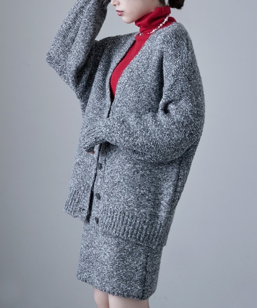 ミックスニットオーバーカーディガン（カーディガン/ボレロ）｜etoll.（エトル）