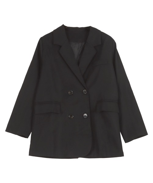 KOBE LETTUCE(コウベレタス)の「ピークドラペルテーラードジャケット(テーラードジャケット・レディース・キャメル/ブラック・M)」の12枚目の写真