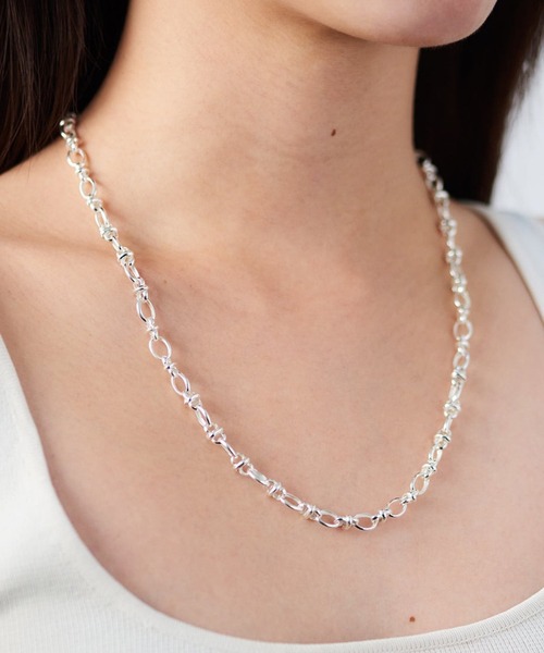 quip queint】oval chain necklace SV / QU73（ネックレス）｜quip