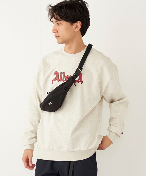 SHIPS Colors(シップス カラーズ)の「【SHIPS Colors別注】Allen A:プリント クルーネック スウェット(スウェット・メンズ・グレー/オレンジ/ナチュラル・MEDIUM/LARGE)」の1枚目の写真