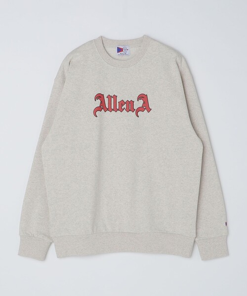 SHIPS Colors(シップス カラーズ)の「【SHIPS Colors別注】Allen A:プリント クルーネック スウェット(スウェット・メンズ・グレー/オレンジ/ナチュラル・MEDIUM/LARGE)」の4枚目の写真