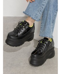 Mafmof(マフモフ)9cmソール厚底レースアップスニーカー