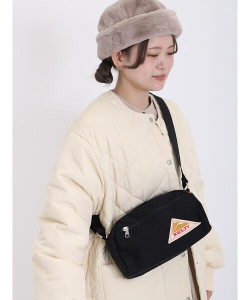 Samansa Mos2(サマンサ モスモス)の「【KELTY】ROUND TOP BAG S(ハンドバッグ・レディース・ブラック/キャメル・F)」の2枚目の写真