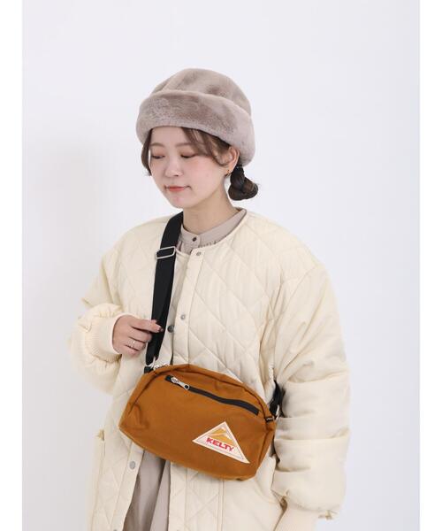 Samansa Mos2(サマンサ モスモス)の「【KELTY】ROUND TOP BAG S(ハンドバッグ・レディース・ブラック/キャメル・F)」の6枚目の写真