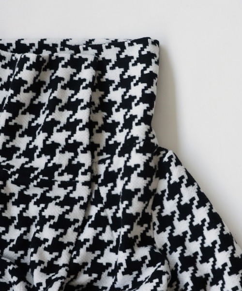 antiqua（アンティカ）の「千鳥柄デザインコート（ステンカラーコート・レディース・ブラック・FREE）」の16枚目の写真