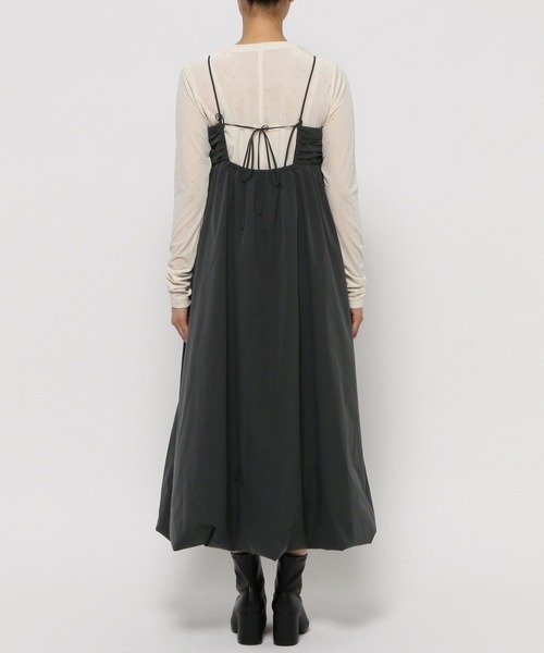 LOWRYS FARM（ローリーズファーム）の「バルーンキャミワンピース　971280（ワンピース・レディース・アイボリー/カーキ/チャコールグレー・FREE）」の11枚目の写真