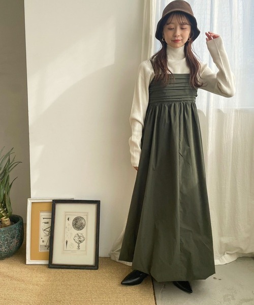 LOWRYS FARM（ローリーズファーム）の「バルーンキャミワンピース　971280（ワンピース・レディース・アイボリー/カーキ/チャコールグレー・FREE）」の19枚目の写真