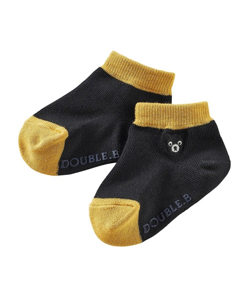 DOUBLE_B(ダブルビー)の「カラバリローカットソックス(ソックス/靴下・キッズ・ブルー/パープル/グリーン/ブラック・19-21cm/13-15cm/15-17cm/17-19cm/11-13cm)」の3枚目の写真