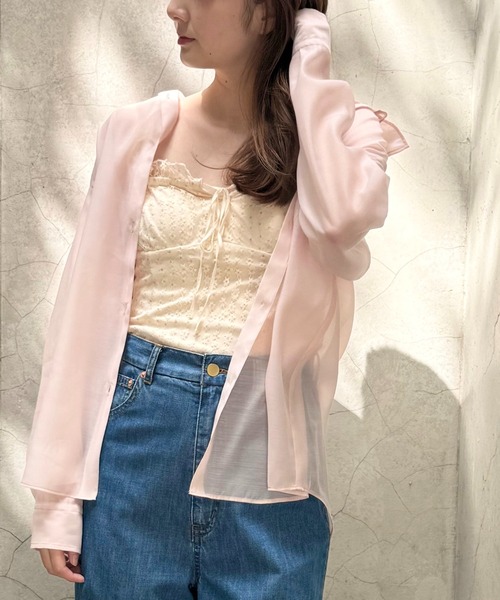 DEICY(デイシー)の「Deicyルーズフィットシャツ(シャツ/ブラウス・レディース・ライトブルー/ピンク/ベビーピンク・FREE)」の8枚目の写真