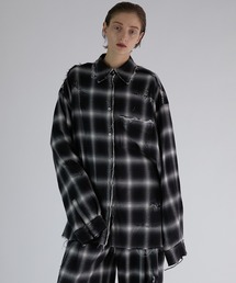 PRANK PROJECT | 【24SPRING PRE ORDER】オンブレーチェックダメージシャツ / Ombre Check Damaged Shirt(シャツ/ブラウス)