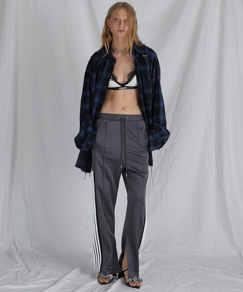 PRANK PROJECT(プランクプロジェクト)の「オンブレーチェックダメージシャツ / Ombre Check Damaged Shirt(シャツ/ブラウス・レディース・ブルー/ブラック・FREE)」の5枚目の写真