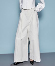 Two Tuck High Waist Wide Pants/ツータックハイウエストワイドパンツ【MAISON SPECIAL/メゾンスペシャル】