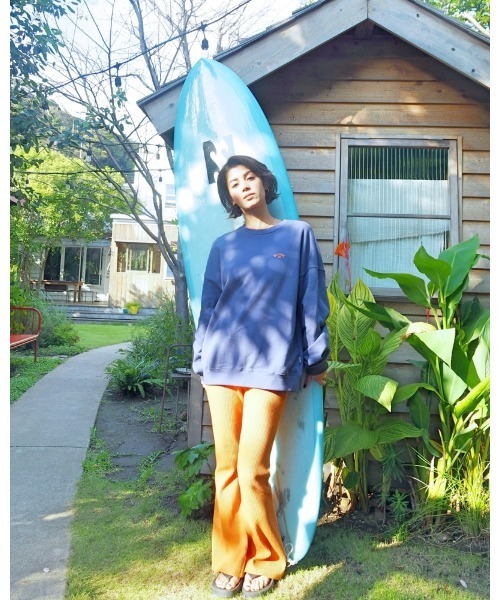BILLABONG(ビラボン)の「BILLABONG レディース FLARE LEGGING PANT ロングパンツ 【2024年春夏モデル】/ビラボンフレアシルエットカラーリブパンツ(その他パンツ・レディース・ブラック/ネイビー/グリーン系その他/アイボリー/オレンジ/ピンク・MEDIUM)」の6枚目の写真