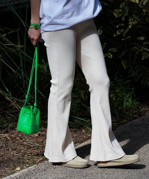 BILLABONG(ビラボン)の「BILLABONG レディース FLARE LEGGING PANT ロングパンツ 【2024年春夏モデル】/ビラボンフレアシルエットカラーリブパンツ(その他パンツ・レディース・ブラック/ネイビー/グリーン系その他/アイボリー/オレンジ/ピンク・MEDIUM)」の12枚目の写真