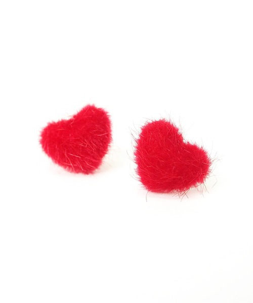 Casselini(キャセリーニ)の「Casselini(キャセリーニ)ハートピアス(ピアス(両耳用)・レディース・ブラック/パープル/レッド/ボルドー/グリーン/ピンク/グレー・FREE)」の14枚目の写真