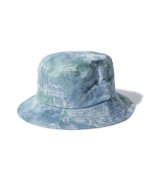 MANASTASH(マナスタッシュ)の「MANASTASH/マナスタッシュ/TIE DYE BUCKET/タイダイバケットハット(ハット・メンズ・ブラック/レッド/サックスブルー・F)」の1枚目の写真
