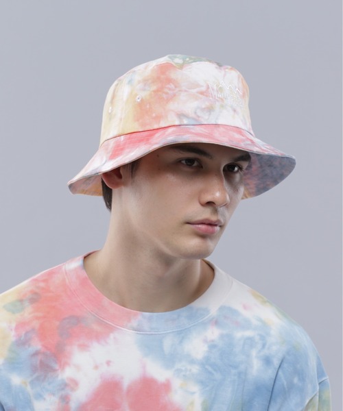 MANASTASH(マナスタッシュ)の「MANASTASH/マナスタッシュ/TIE DYE BUCKET/タイダイバケットハット(ハット・メンズ・ブラック/レッド/サックスブルー・F)」の11枚目の写真