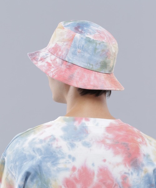 MANASTASH(マナスタッシュ)の「MANASTASH/マナスタッシュ/TIE DYE BUCKET/タイダイバケットハット(ハット・メンズ・ブラック/レッド/サックスブルー・F)」の12枚目の写真